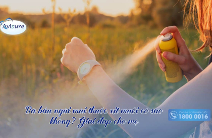 Bà bầu ngửi mùi thuốc xịt muỗi có sao không? Giải đáp cho mẹ